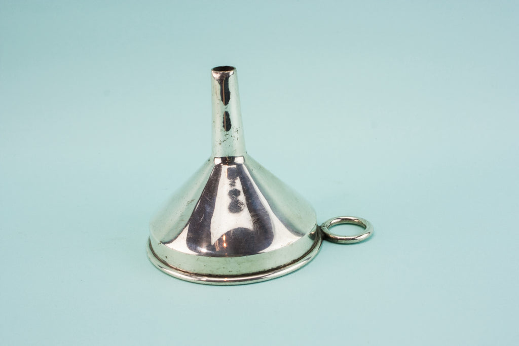 Silver plated wine funnel