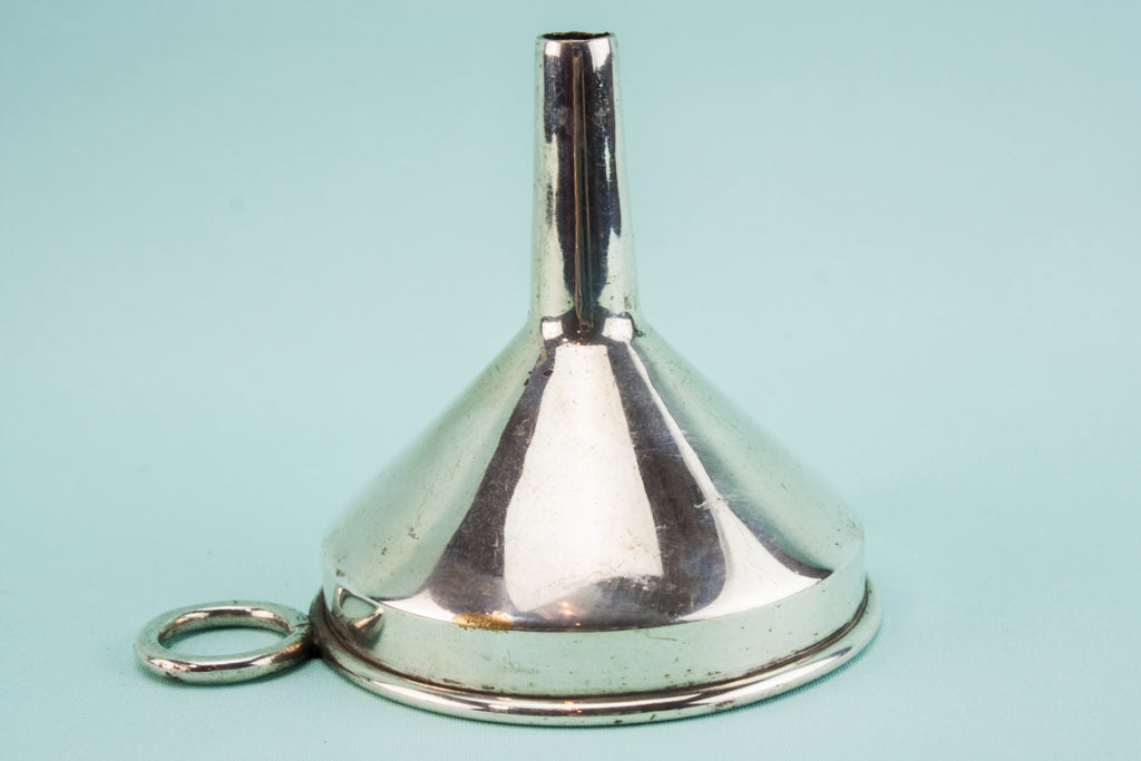 Silver plated wine funnel