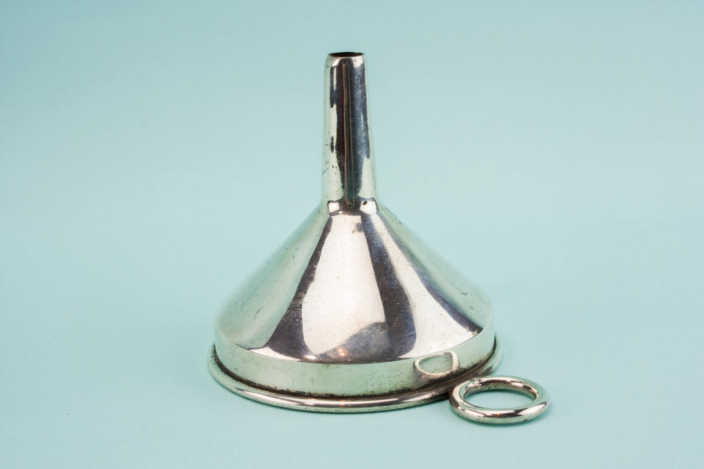 Silver plated wine funnel