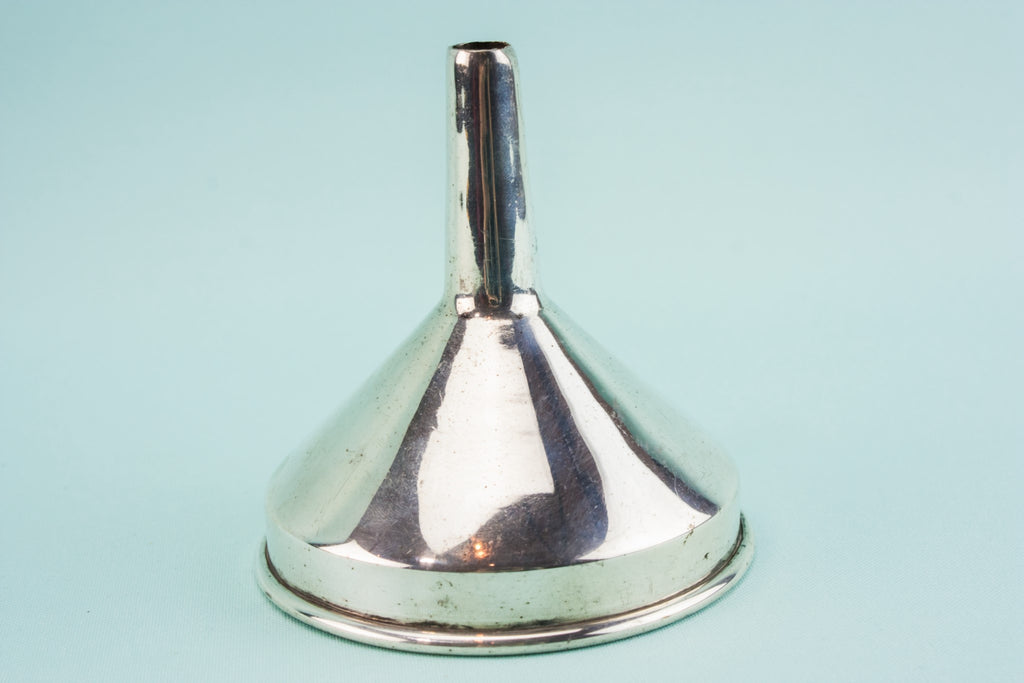Silver plated wine funnel