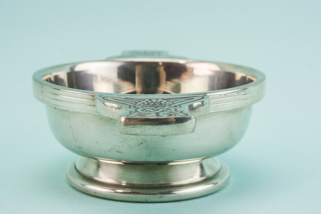 Engraved metal quaich