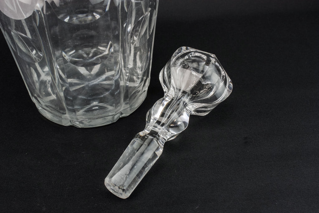 Port cut glass decanter
