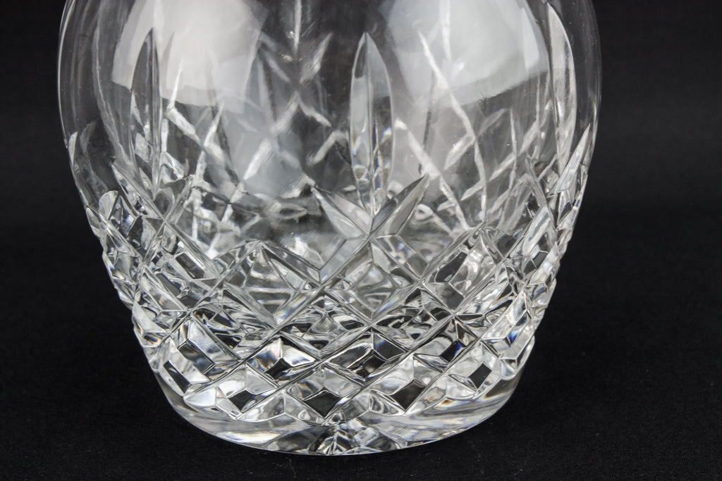 Cut glass ovoid decanter