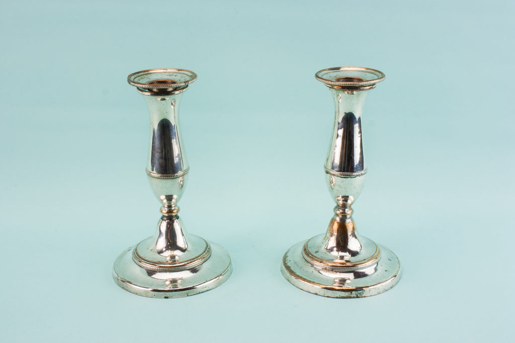 Pair of medium candlesticks