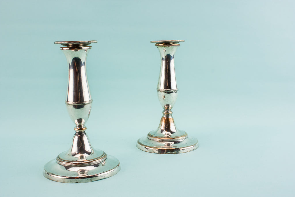 Pair of medium candlesticks
