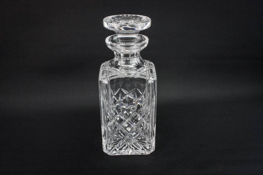 Whisky cut glass decanter