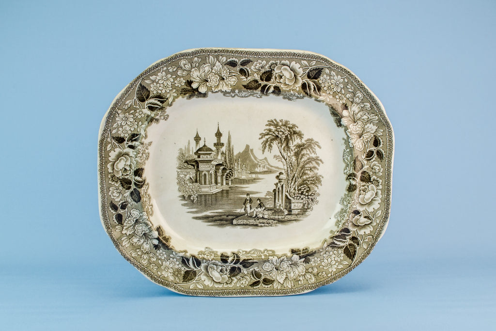 Bosphorus serving platter, Scottish 1860s