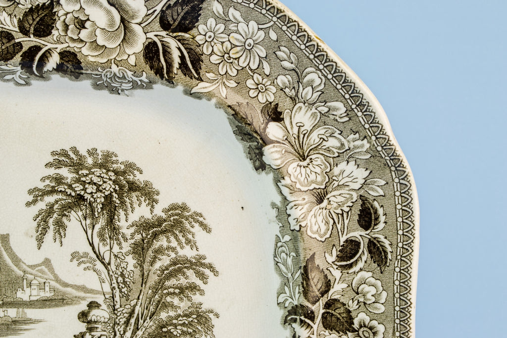 Bosphorus serving platter, Scottish 1860s