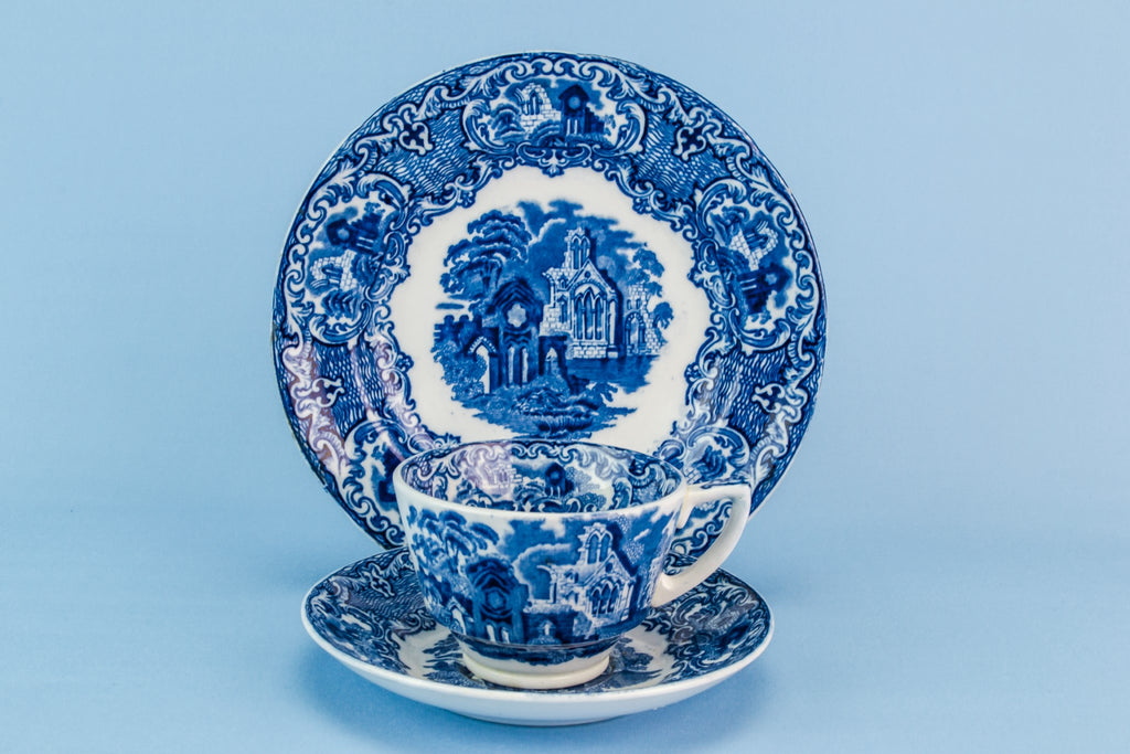 Blue and white tea set