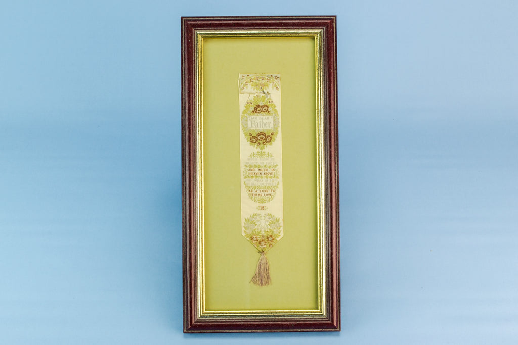 Framed silk bookmark