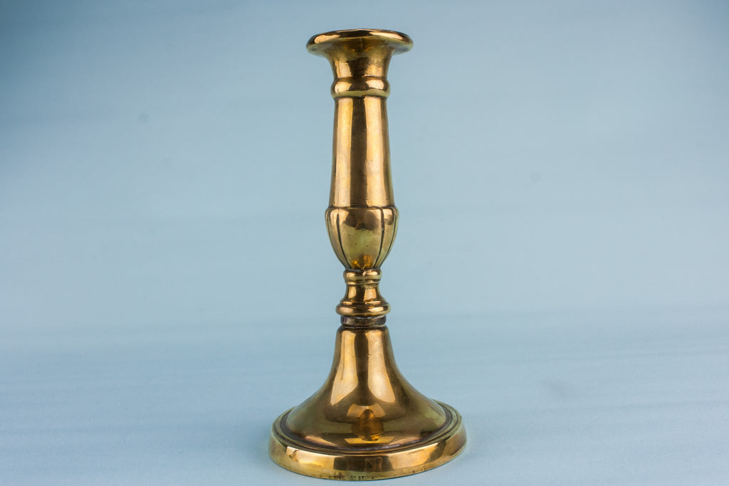 2 brass medium candlesticks