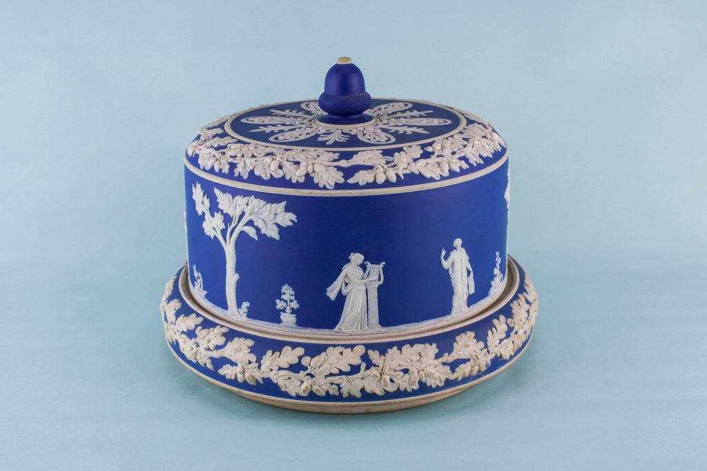 Jasperware cheese dish