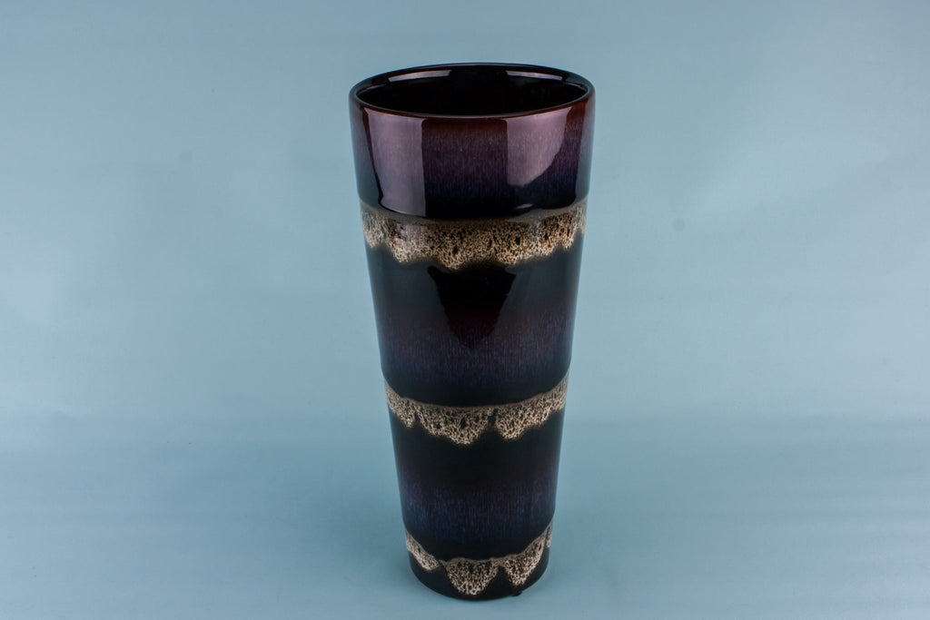 Tall purple vase