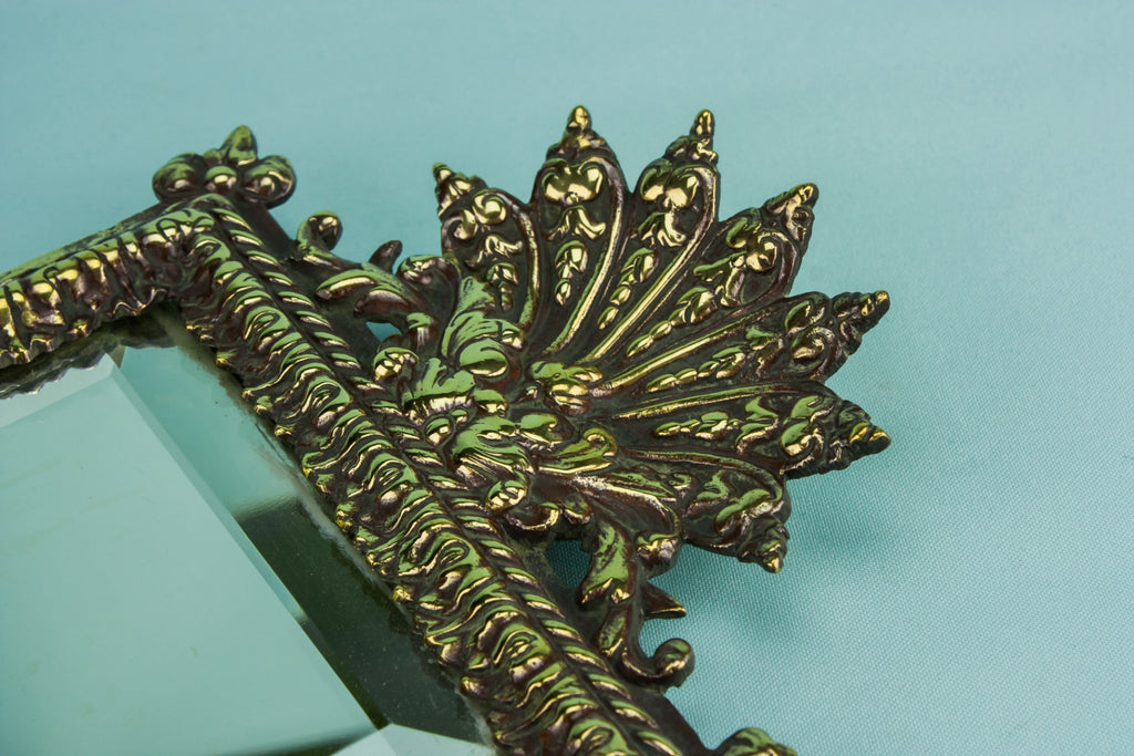 Brass rectangular mirror