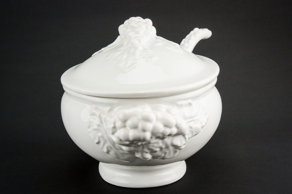 Large pottery tureen