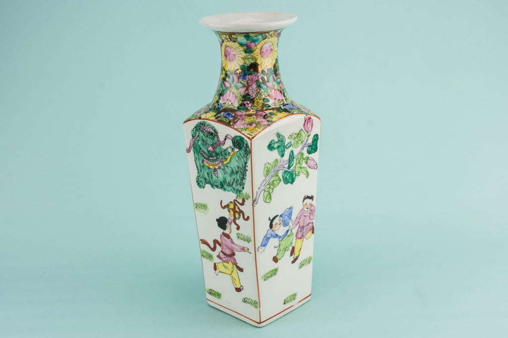 Tall porcelain vase