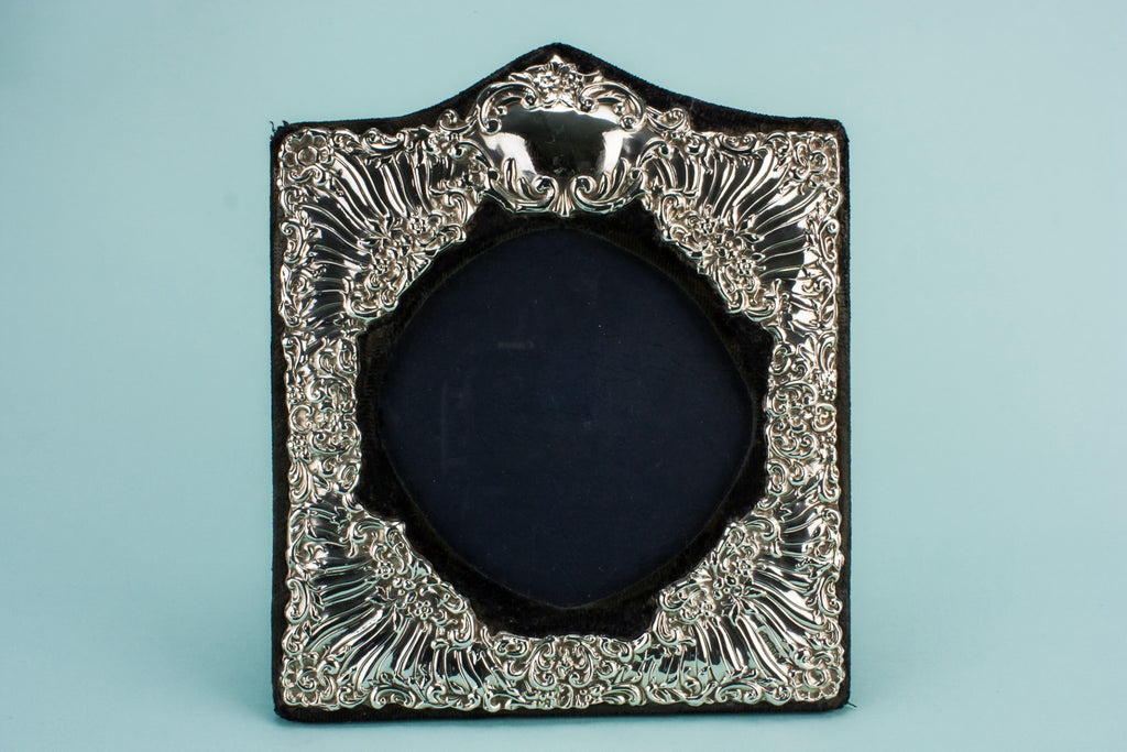 Silver photo frame
