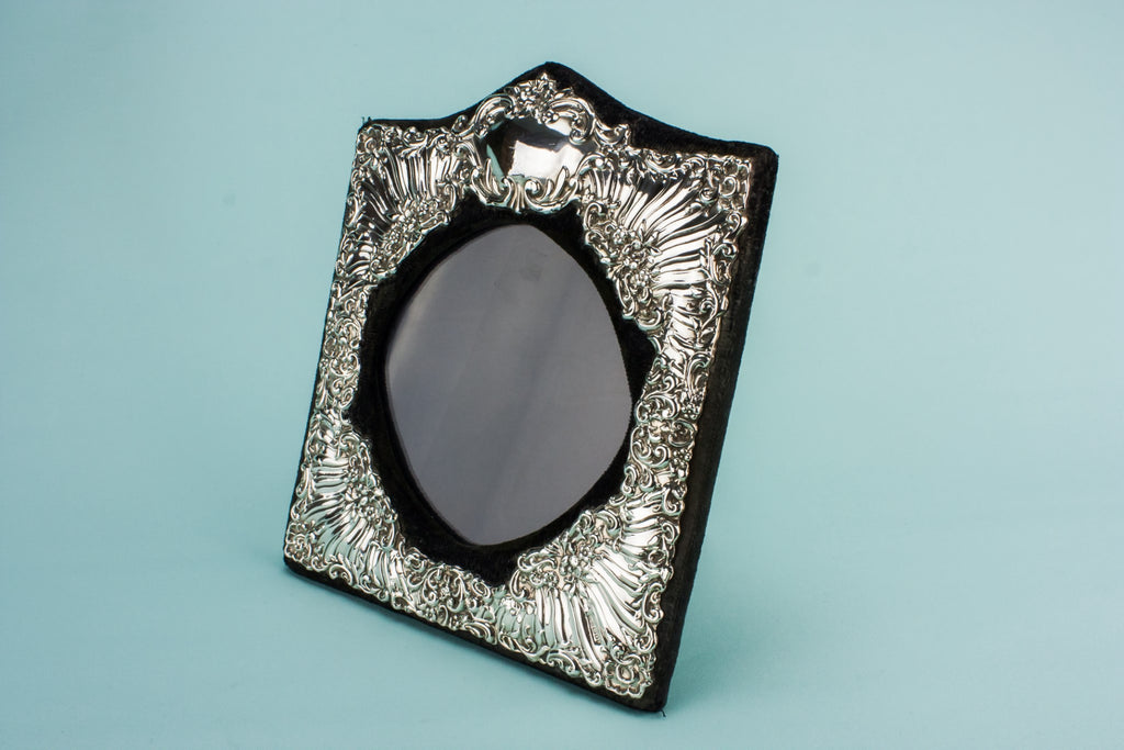 Silver photo frame