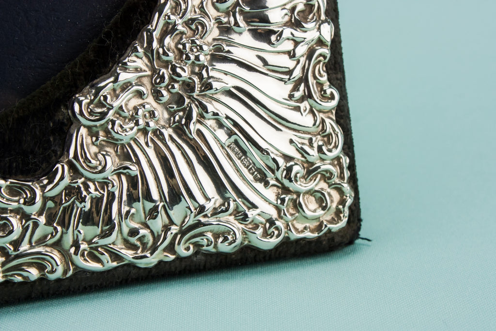 Silver photo frame