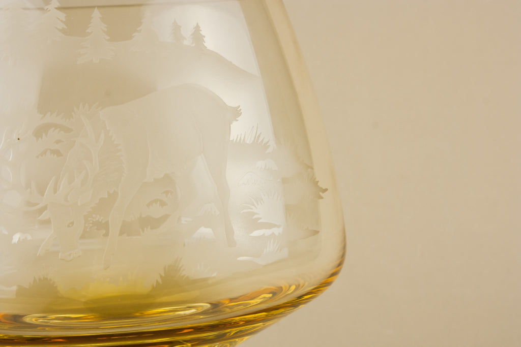Modernist glass bowl