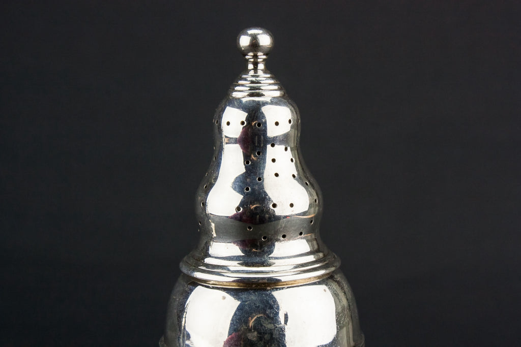 2 silver sugar casters