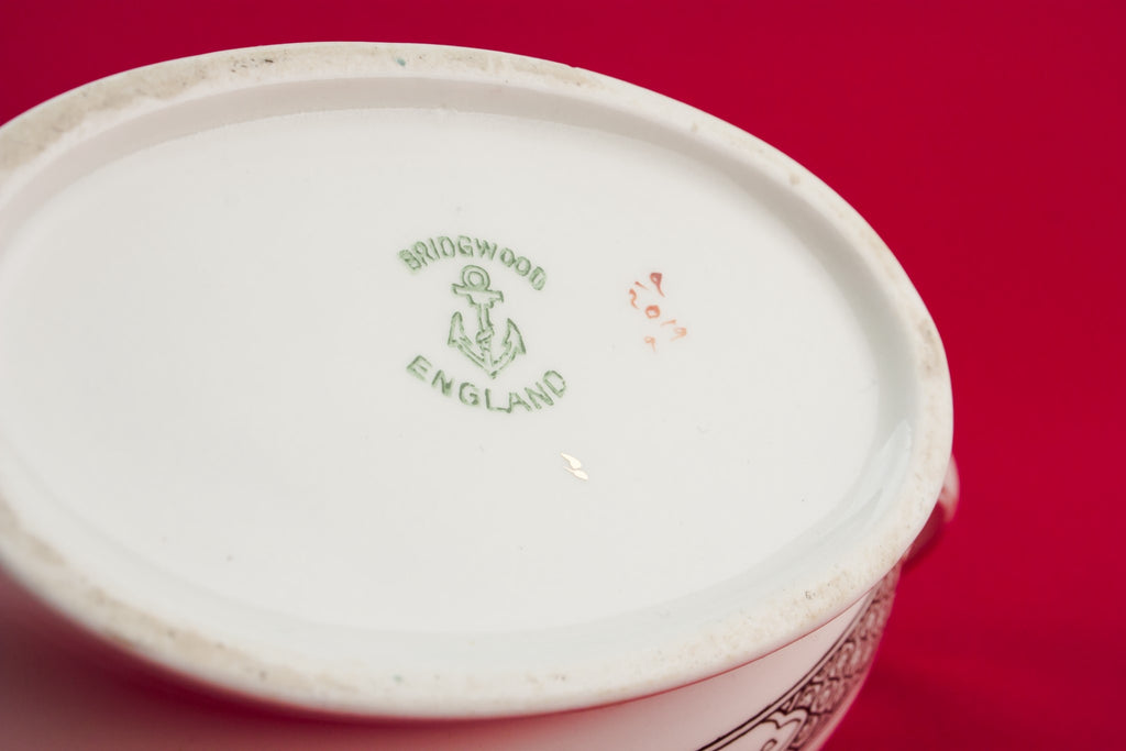Traditional pottery gravy boat