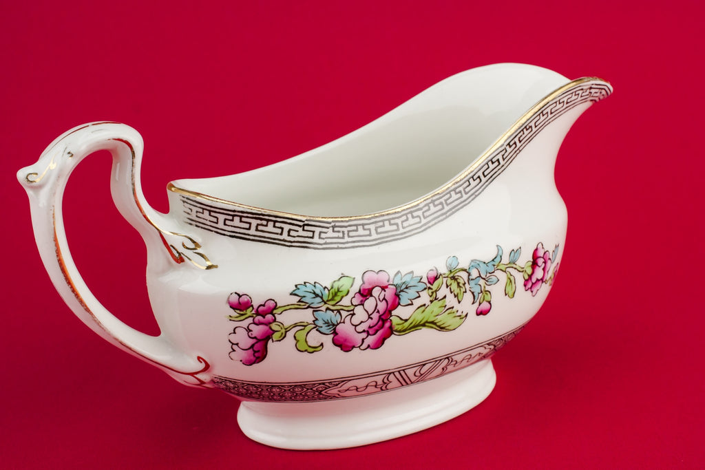 Traditional pottery gravy boat