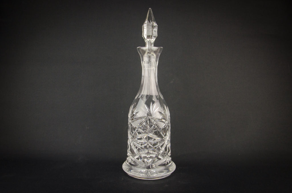 Mallet cut glass decanter