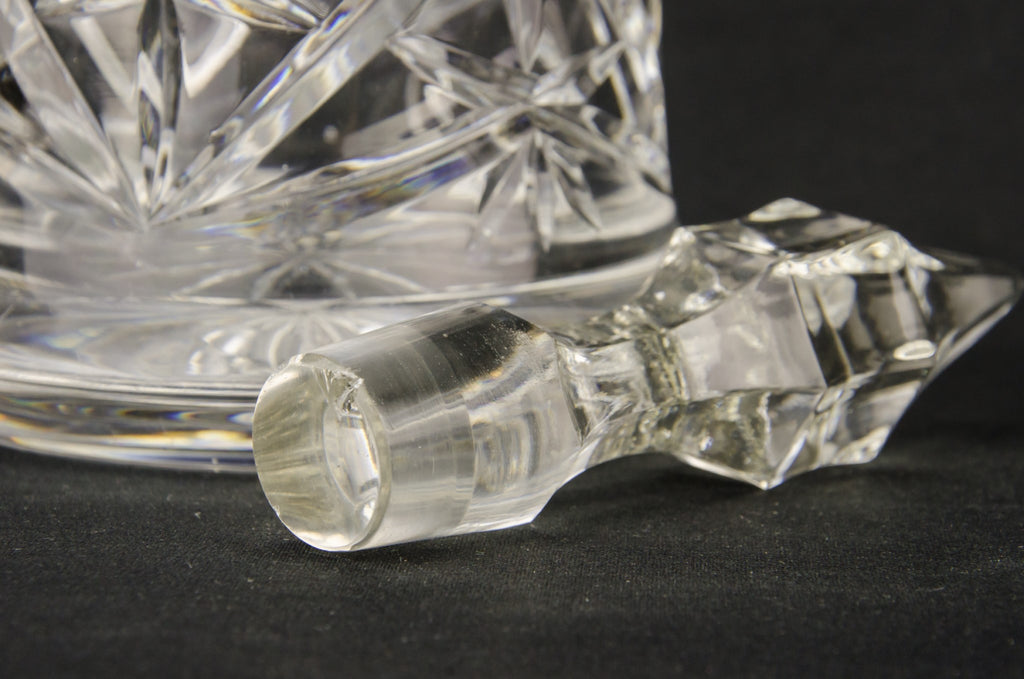 Mallet cut glass decanter