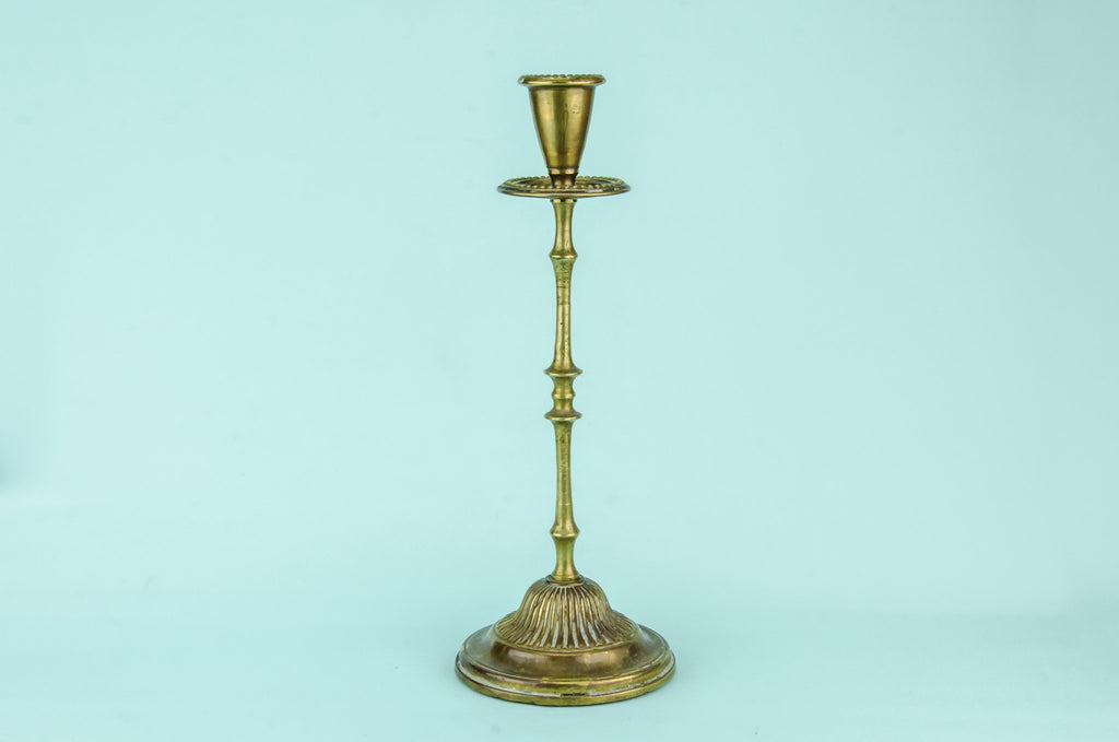 Brass tall candlestick