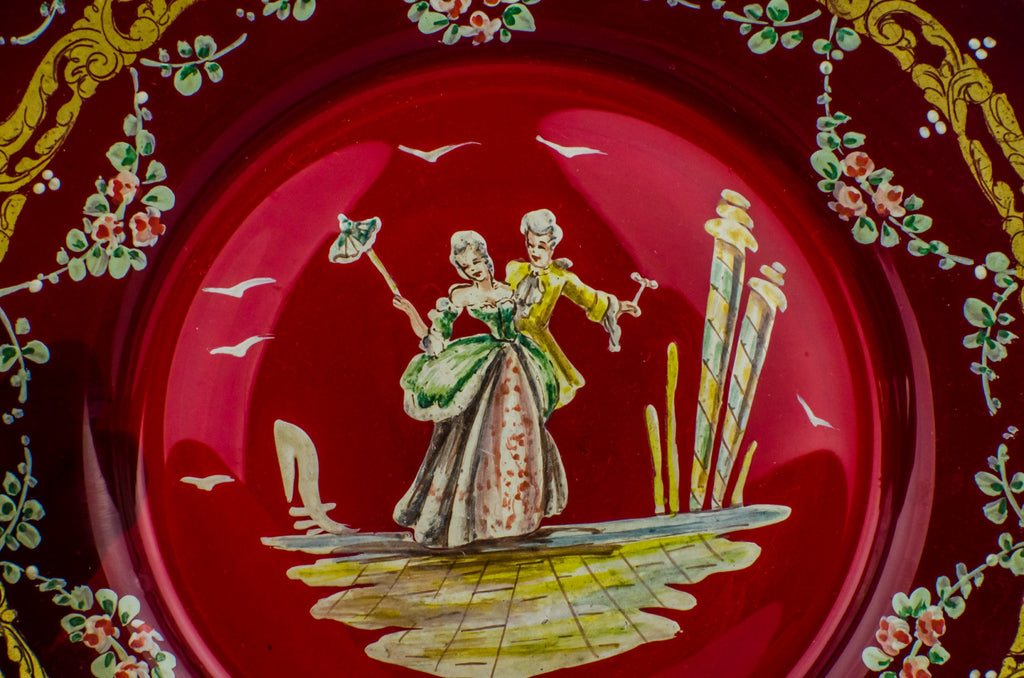 Retro glass bowl
