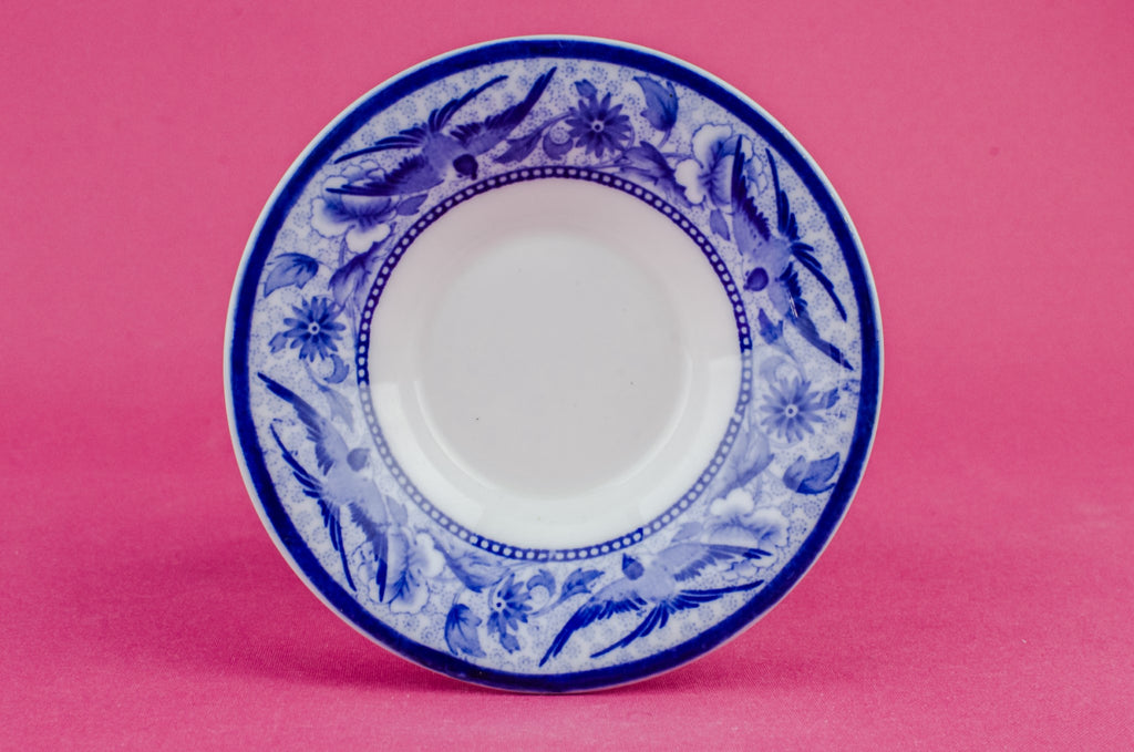 Blue bone china coffee cup