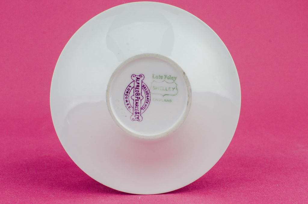 Blue bone china coffee cup