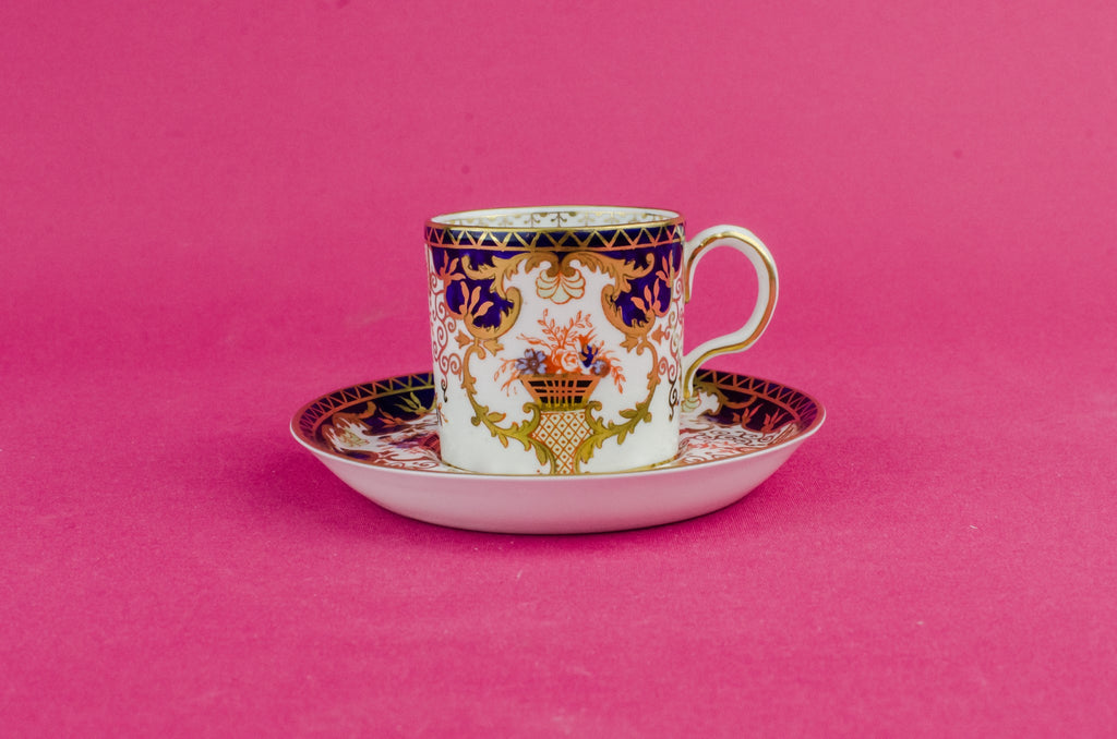 Blue bone china coffee cup