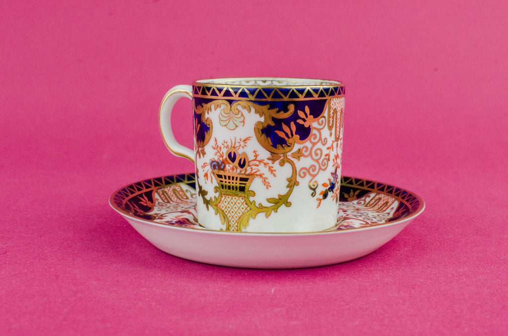 Blue bone china coffee cup