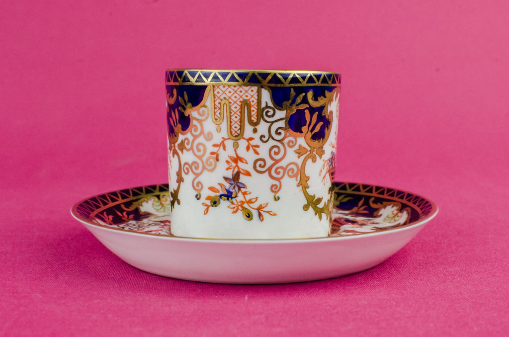 Blue bone china coffee cup