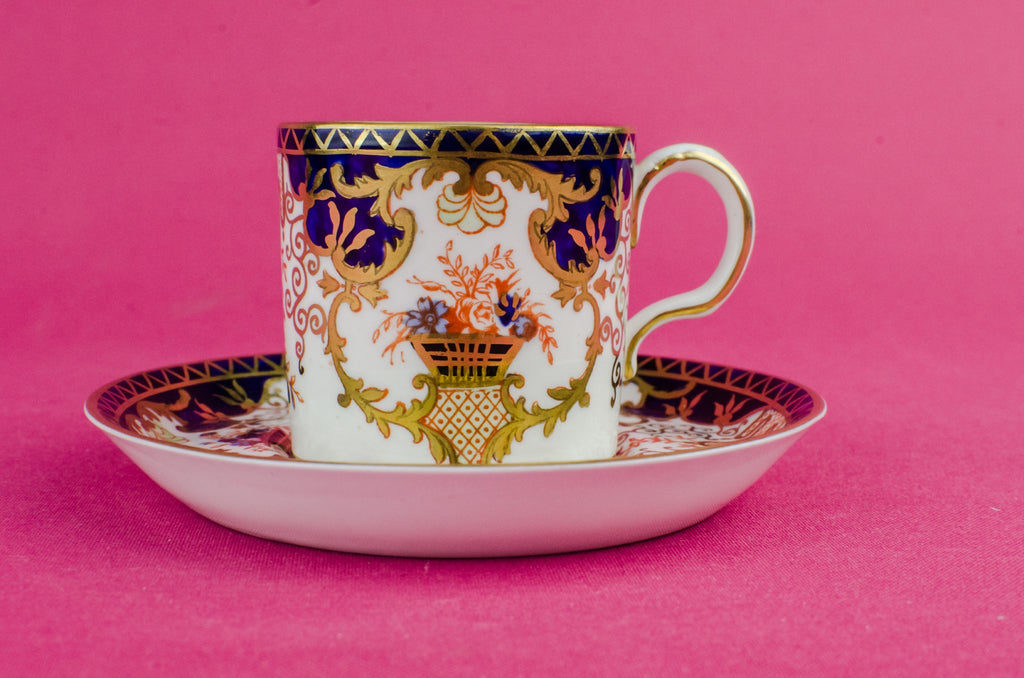 Blue bone china coffee cup