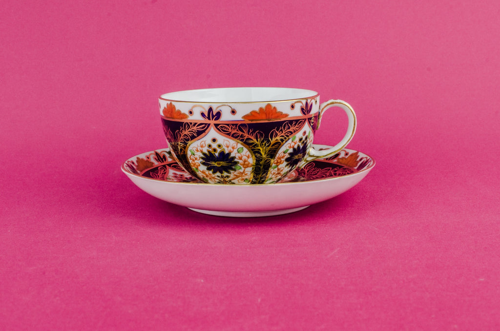 Blue bone china coffee cup