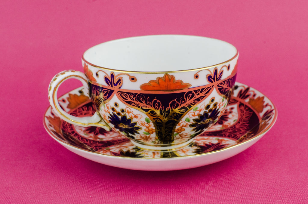 Blue bone china coffee cup