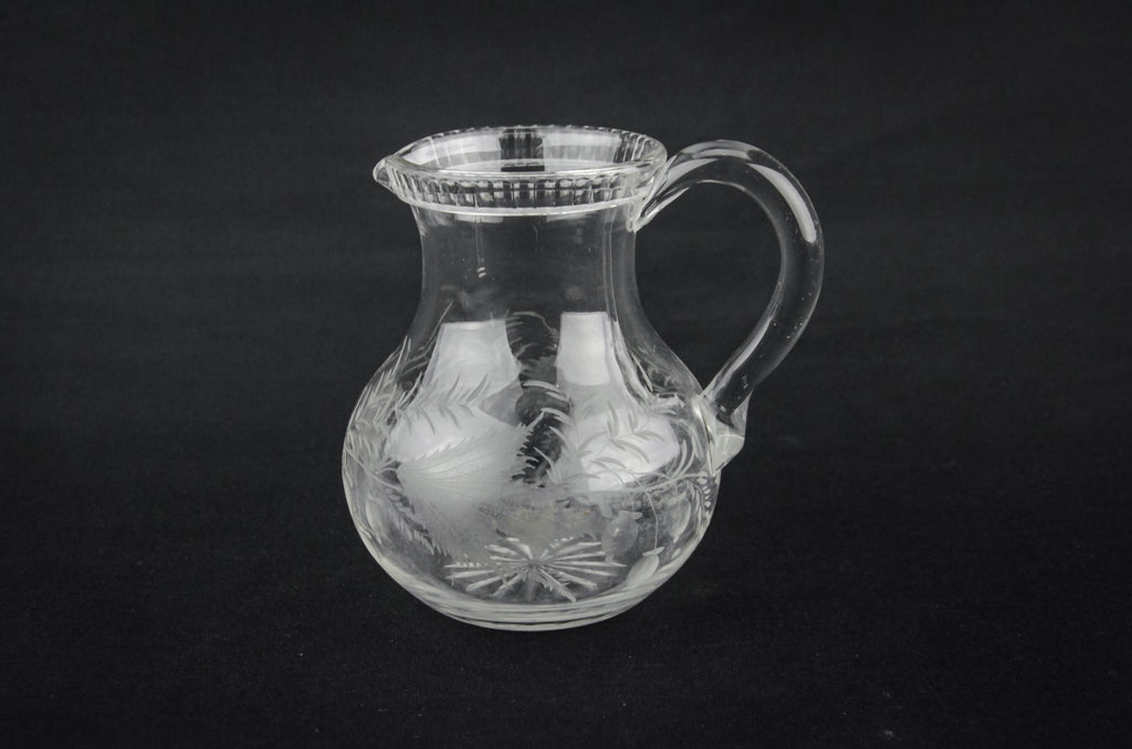 Crystal glass jug