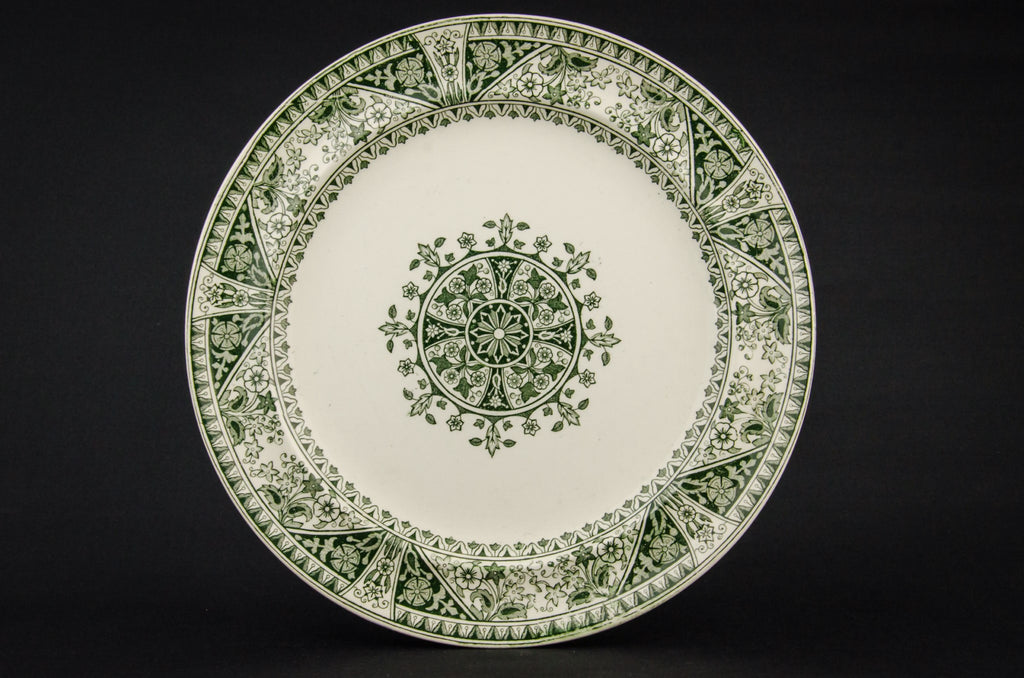 2 pottery dinner plates