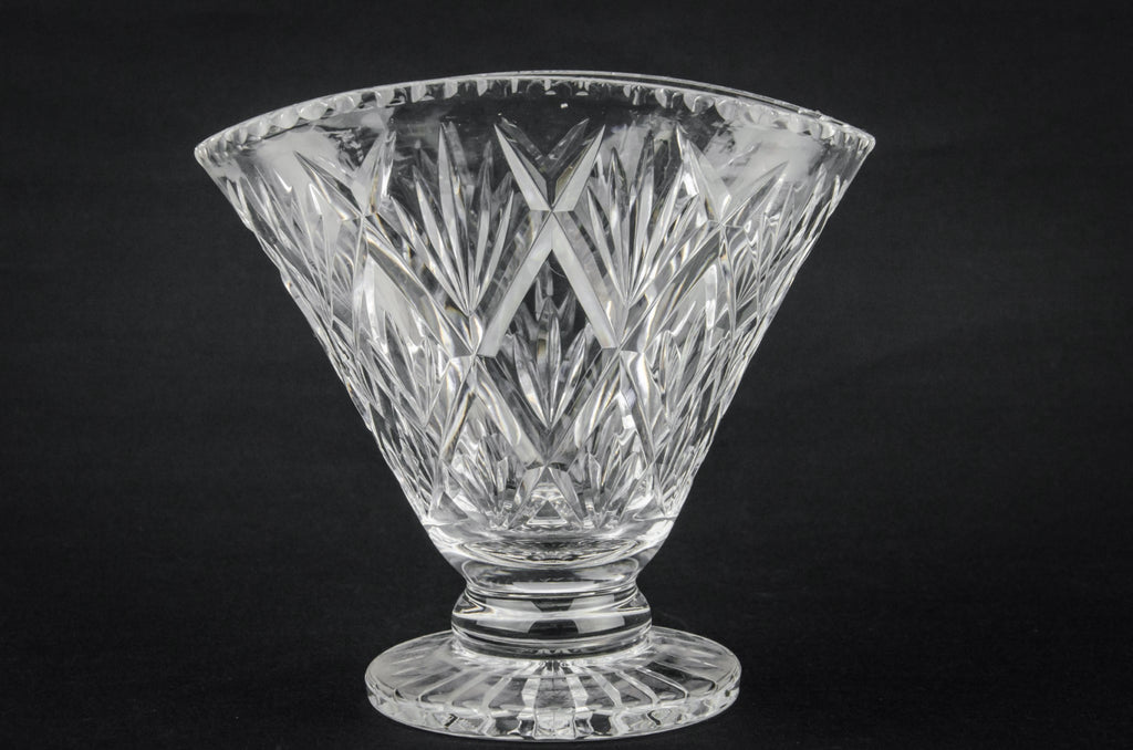 Cut glass vase