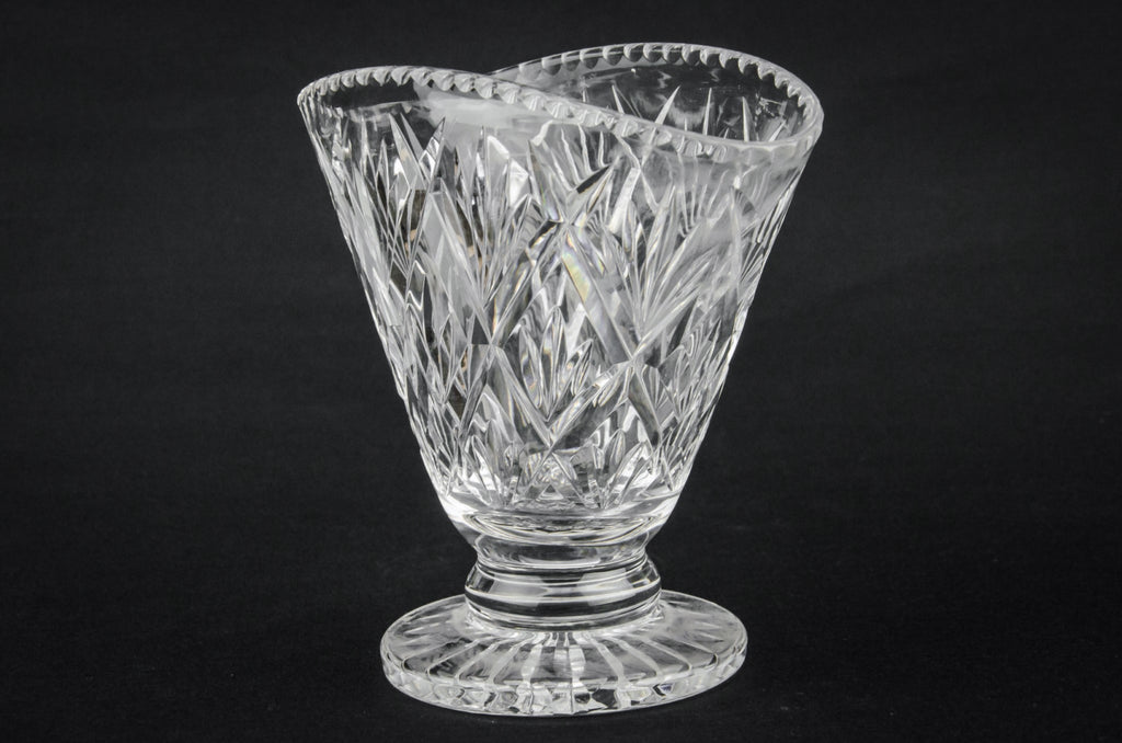 Cut glass vase