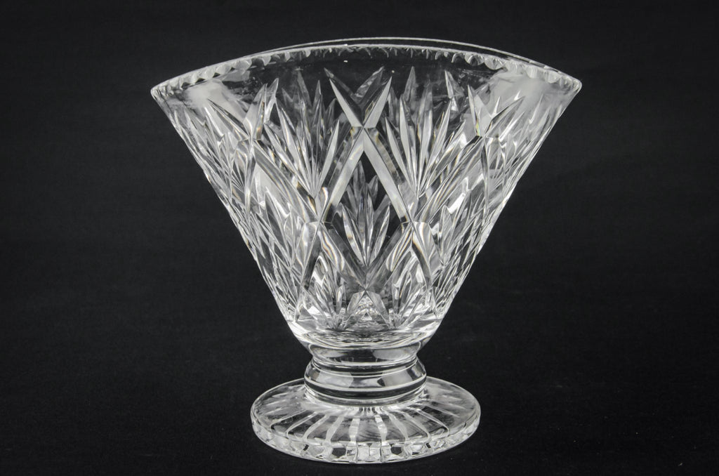 Cut glass vase