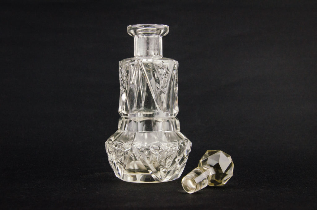 Cut glass perfume bottle