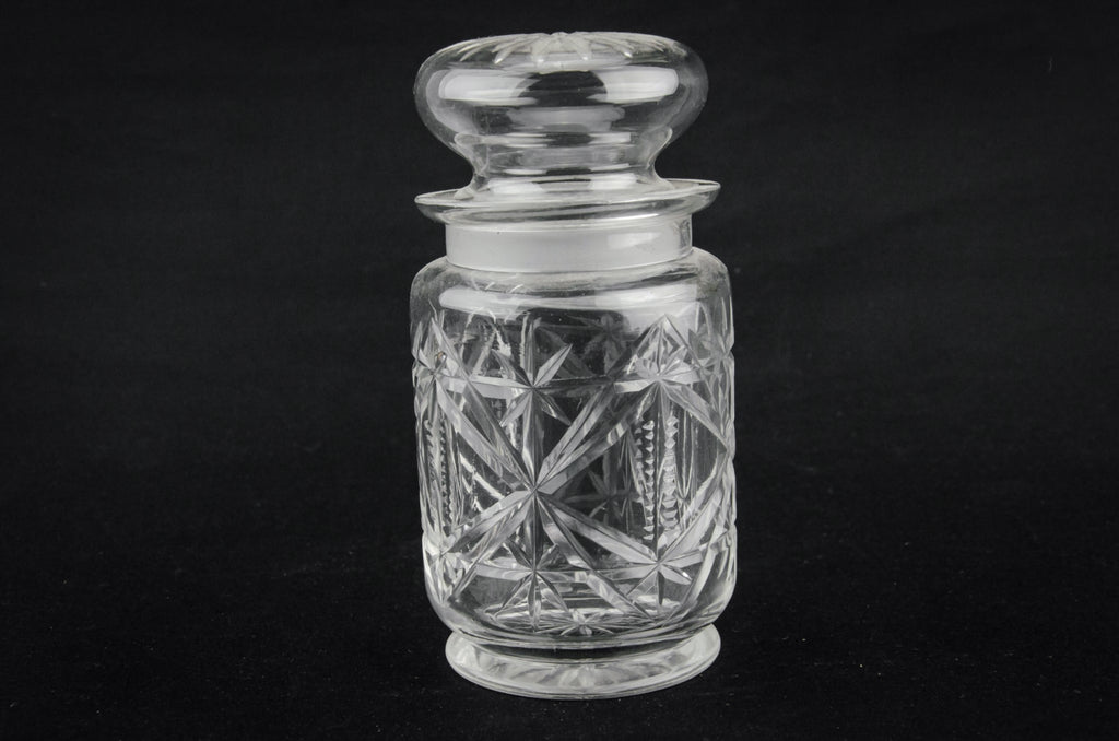 Glass condiment jat