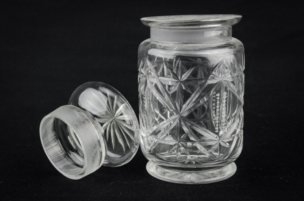 Glass condiment jat