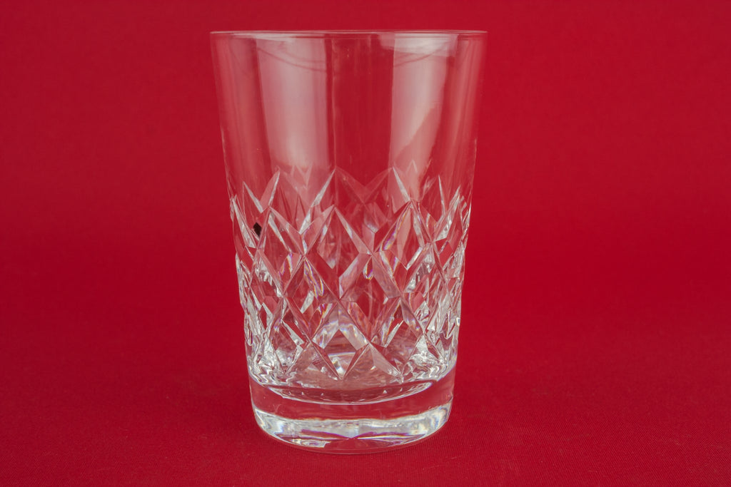 3 crystal whisky glasses