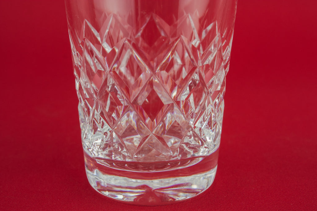 3 crystal whisky glasses