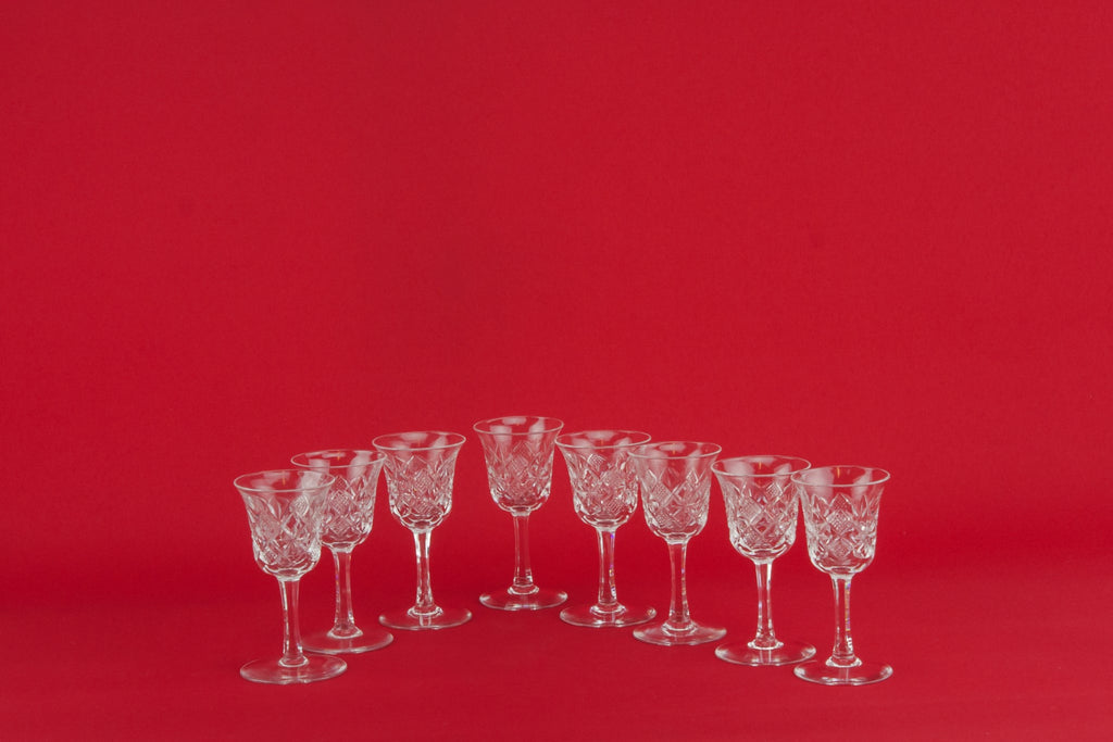 8 crystal shot glasses